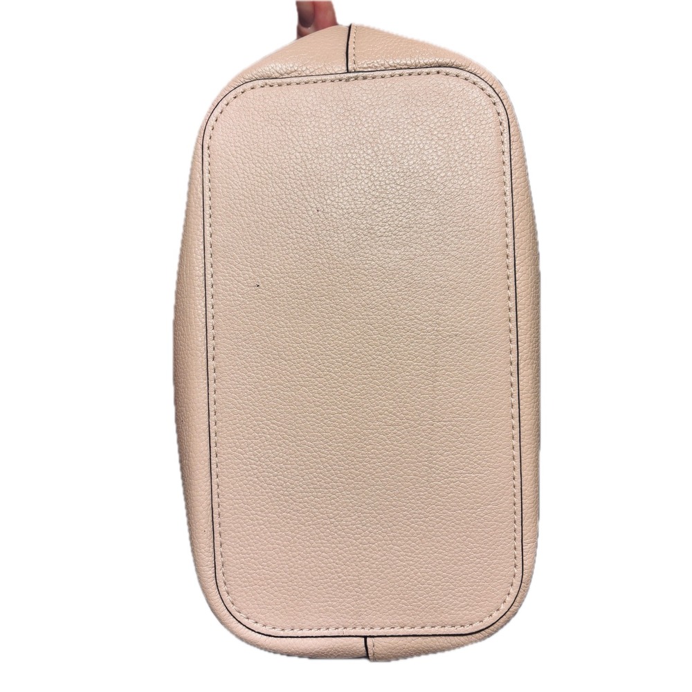 Kate Spade New York Beige Pebbled Leather Crossbody Zip Hobo Bag Gold Hardware - Picture 3 of 7